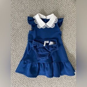 NWOT Janie and Jack Lace Collar Dress - Size 6-12 months